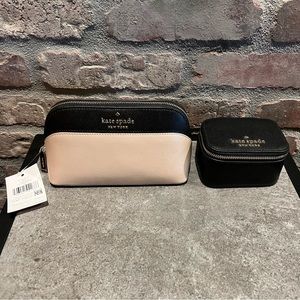NWT Kate Spade Travel Cosmetics Case and Jewelry Box